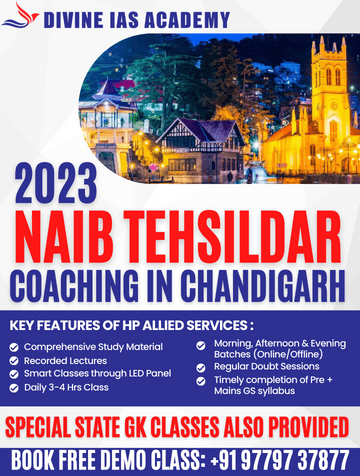 HPPSC Naib Tehsildar coaching in chandigarh